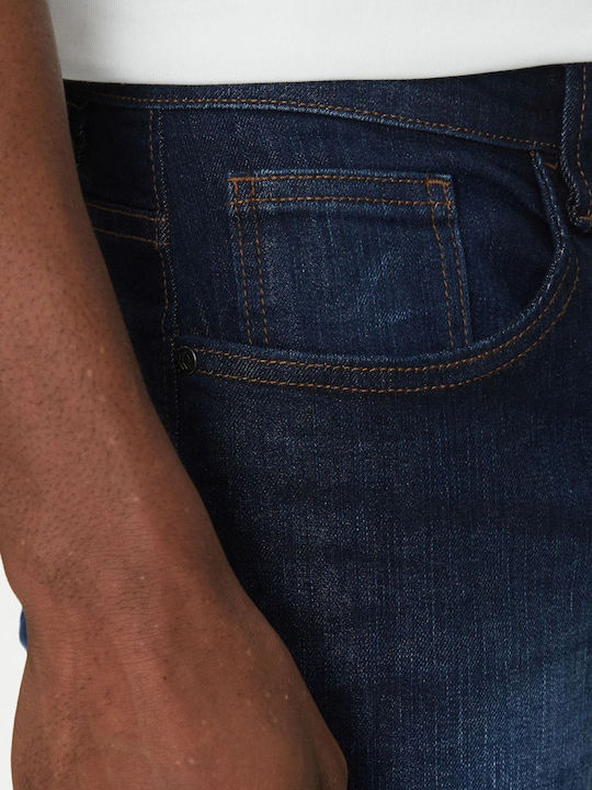 Indicode Men's Jeans Pants Elastic Regular Fit Dark Denim