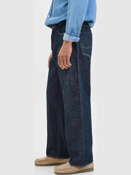 Ανδρικό Παντελόνι Τζιν με Loose Baggy Εφαρμογή Unwashed Denim