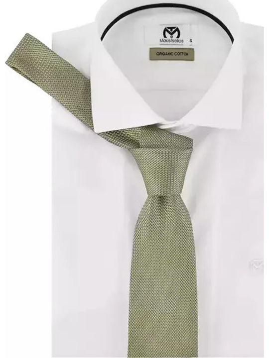 Guy Laroche Ανδρική Γραβάτα Μεταξωτή σε Μπεζ Χρώμα