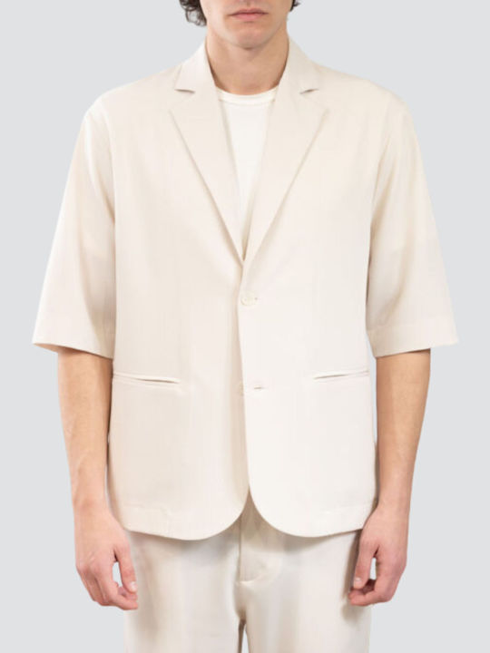Men's Suit Jacket Regular Fit Stone