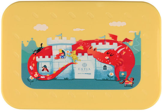 Estia Save The Aegean Plastic Kids' Food Container 0.9lt Fortress Dragon x x 5cm