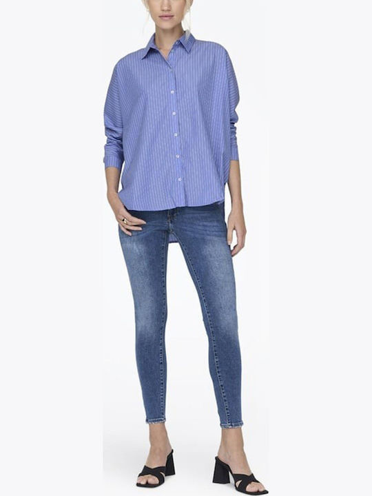 Grace Women's Long Sleeve Shirt Moonlight Blue, Blue