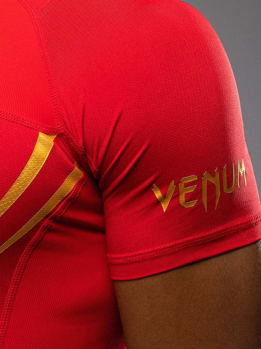 Venum Bărbați Cu mânecă scurtă Tricou VENUM-05921-003 pentru Jiu-Jitsu / MMA Roșie