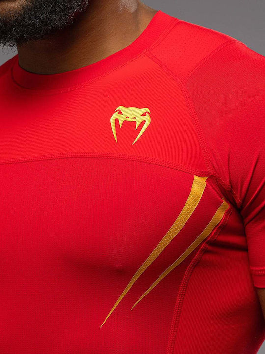 Venum Bărbați Cu mânecă scurtă Tricou VENUM-05921-003 pentru Jiu-Jitsu / MMA Roșie