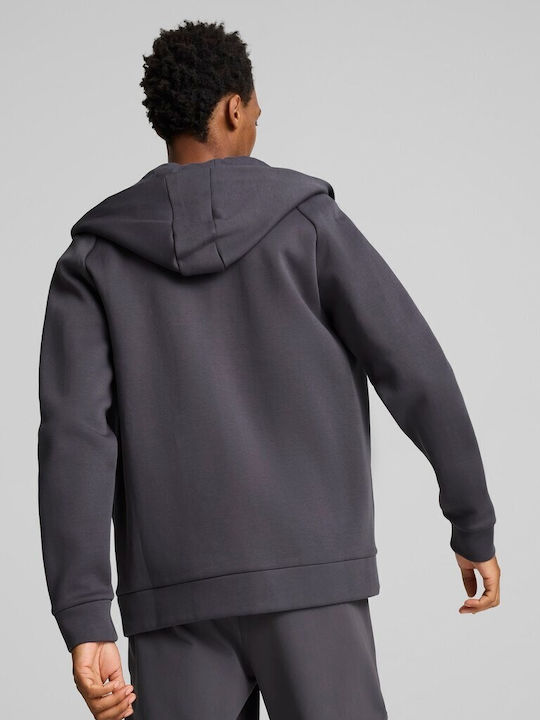 PUMA Ζακέτα Γκρι με Κουκούλα