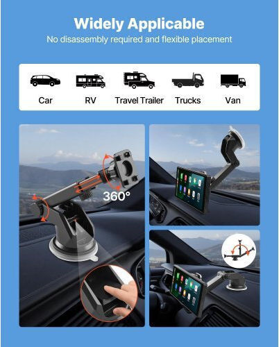 Car Stereo Vevor Radio Carplay Touch Screen 10 Apple Android Front Rear Camera