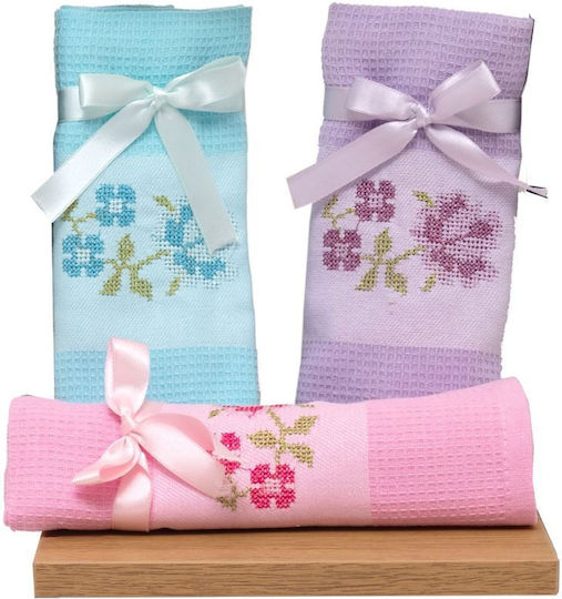 Viopros Laura Tea Towel from 100% Cotton Light Blue 40x65cm