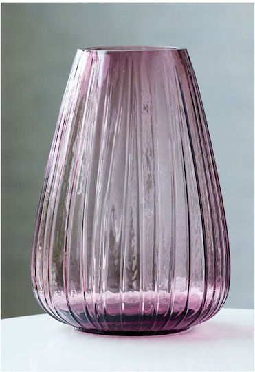 Bitz Bitz Dekorative Vase Glas Lila Y22cm