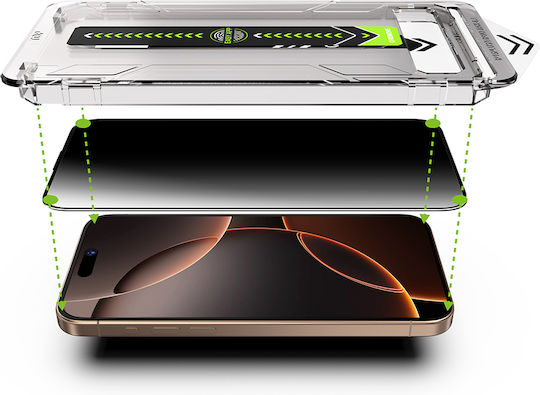 Techsuit Поверителност Закалено стъкло (iPhone 15)