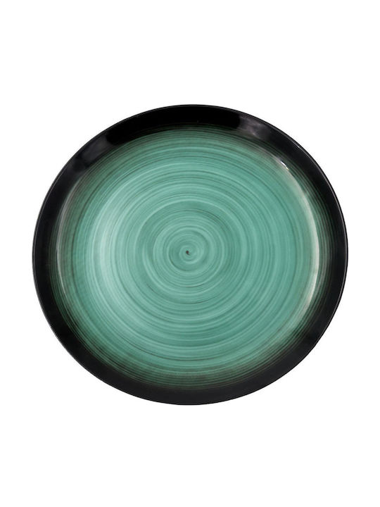 Sidirela Decoration Porcelain Salad Bowl Green 23x23cm