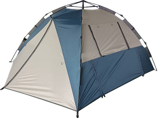 Panda Laker Αυτόματη Σκηνή Camping Igloo Μπλε με Διπλό Πανί 3 Εποχών για 3 Άτομα 200x200x130εκ.