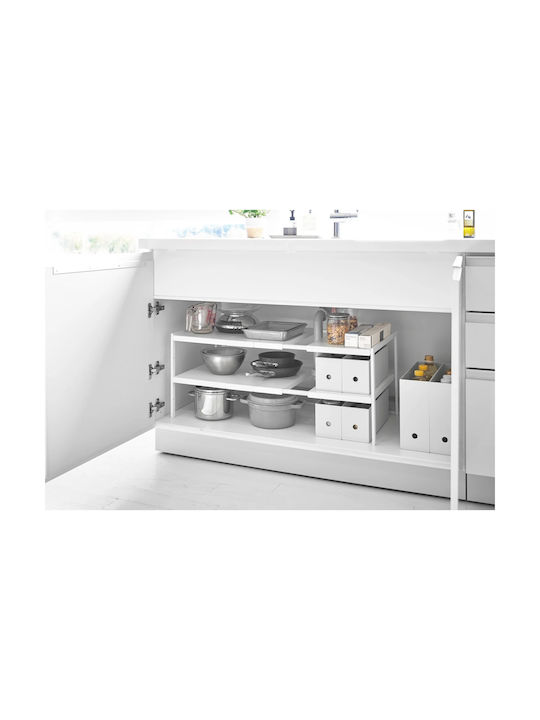 Yamazaki Επιτραπέζια Βάση Μεταλλική 85x30x35εκ. Λευκή