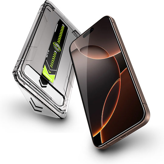 Techsuit Gehärtetes Glas Schwarz (iPhone 12 / 12 Pro)