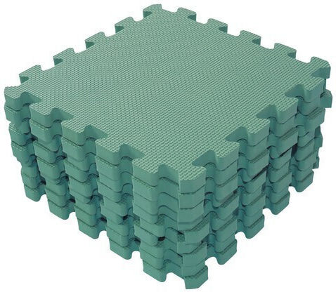 BabyDan Kinder-Bodenpuzzles Playmat Einfarbig Dusty Green 9 Teile
