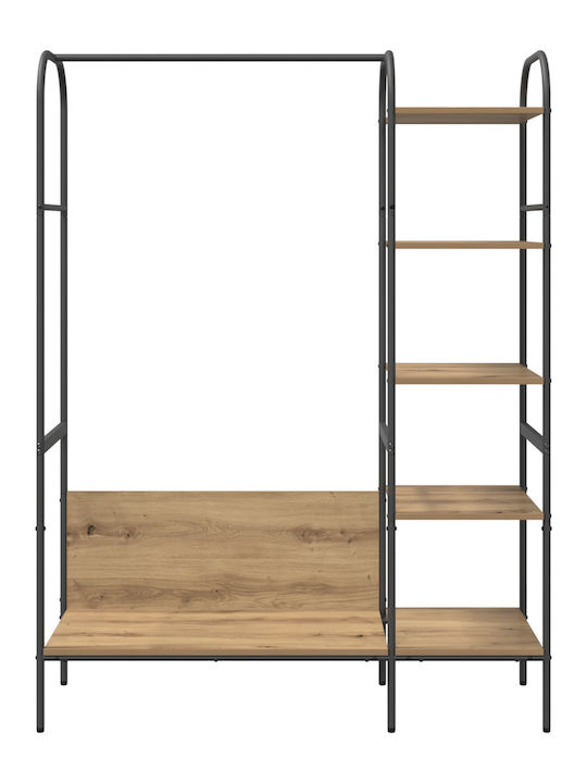 vidaXL Kleiderständer Braun 120x44x160cm