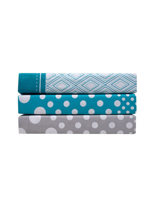Anna Riska Mix & Match Πετρόλ 120x165εκ.