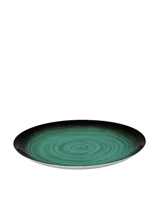 Sidirela Decoration Plate Desert made of Porcelain Green with Diameter 20cm