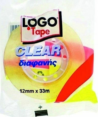 Logo Selbstklebend Gewebeband Transparent 66mmx12m 1Stück