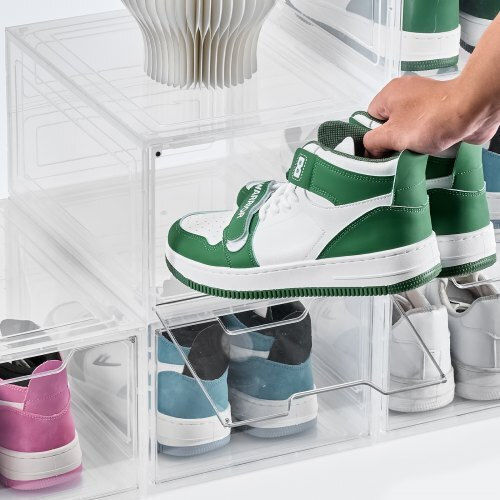 Vevor Plastic Storage Case for Shoes 6pcs