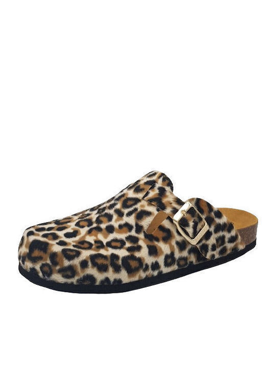 Afelpado Anatomic Women's Slippers Leopard Print