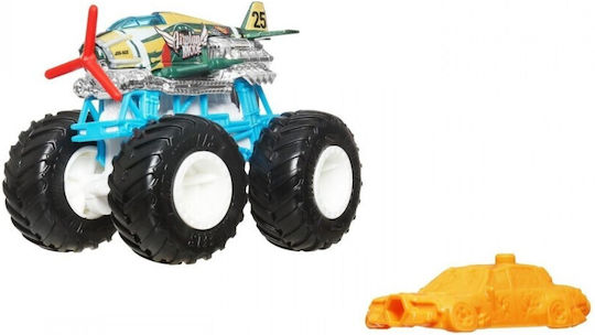 Hot Wheels Monster Trucks Car HWMT Back To Basics Airplane Mode Die-Cast Vehicle 1:64 Monster Truck For 4+ Years