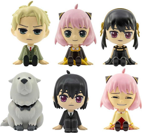 YuMe Toys Spy X Family 12er Miniatur-Spaßspielzeug 6cm Mehrfach (Διάφορα Σχέδια)