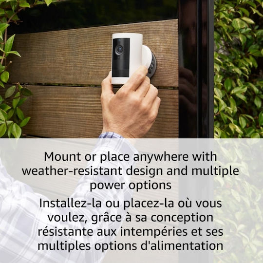 Ring Cameră Supraveghere IP Wi-Fi Full HD+ 4MP Impermeabilă cu Comunicare Bidirecțională
