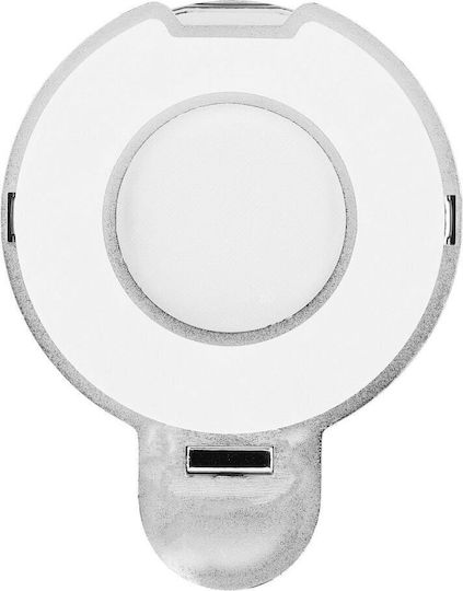 Phone Stand Circle Mirror Stick-on Silver Oem