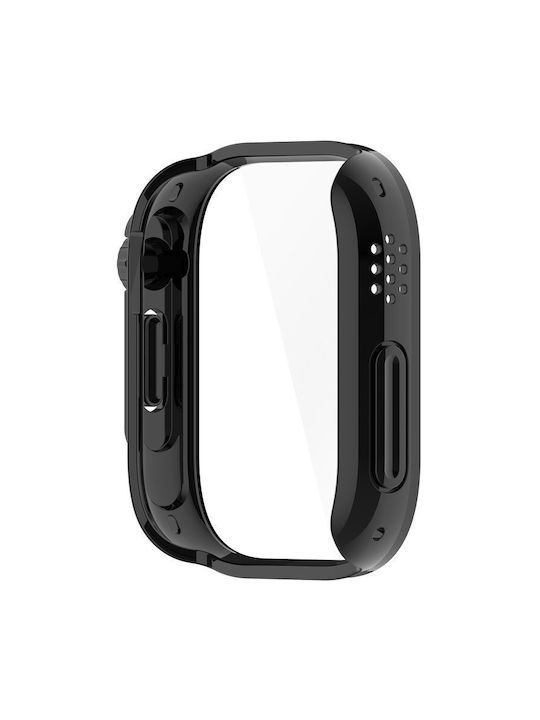 Plastic Case with Glass in Black color for Redmi Watch 5 Lite