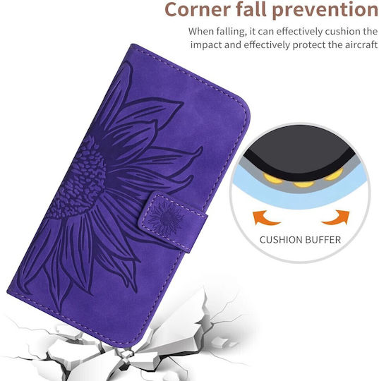 Sun Flower Wallet Violet (TCL 60R 5G)