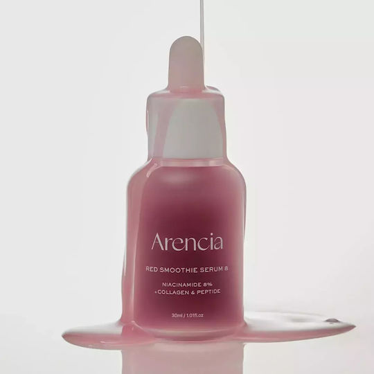 Arencia Fresh Red Smoothie Serum 8 Anti-Aging Serum Gesicht mit Niacinamid für Straffung 30ml