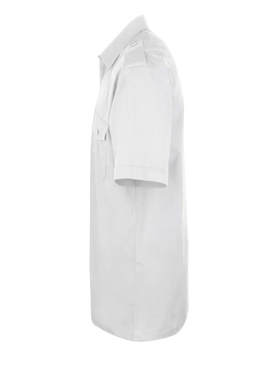 Κοντομάνικο Πουκάμισο σε Κανονική Γραμμή White