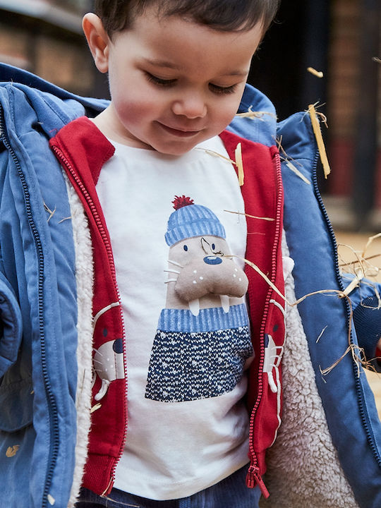 Kids Long-Sleeved White Blouse