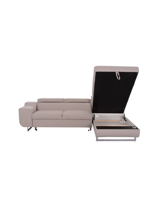 Encore Ecke Sofa Sofa mit Rechte Ecke & Stauraum Beige 285x205x90cm