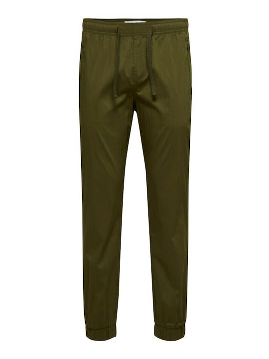 Hose Elastisch in Schlanker Passform Olive