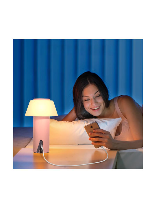 Lampa Ecvivk Decorative Lamp Mushroom Pink