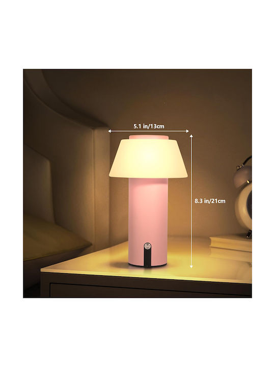 Lampa Ecvivk Decorative Lamp Mushroom Pink