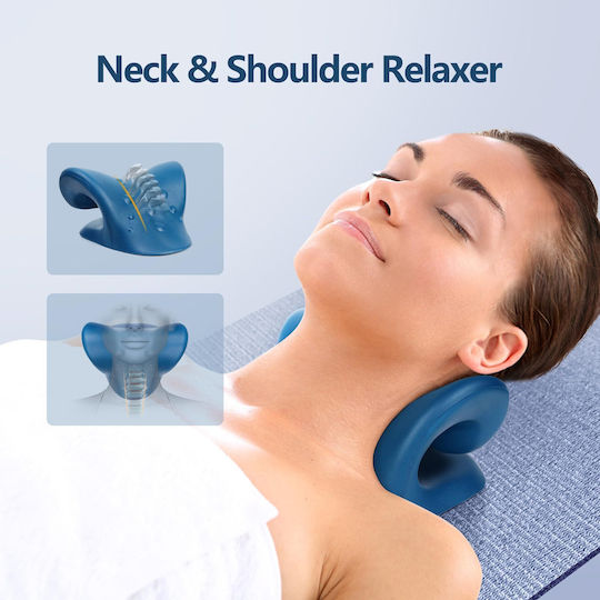 Ergonomic Chiropractic Kopfkissen Massage für den Nacken Blau