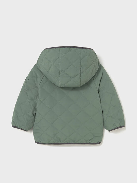 Kinder Freizeitjacke Beidseitig mit Kapuze Green