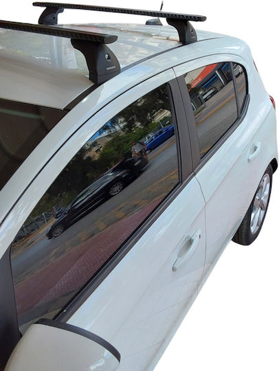 Nordrive Kit Car Roof Bars Legs Nordrive Silenzio Aluminum Black Opel Corsa E 2014-2019 2 Pieces Mb.ocorsae.22
