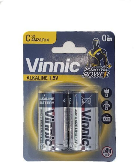 Vinnic Αλκαλικές Μπαταρίες C 1.5V 2τμχ