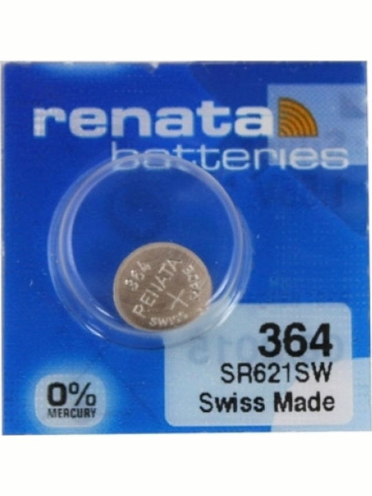 Renata 364 Батерии Сребърен оксид За часовници SR60 1.55V 10бр