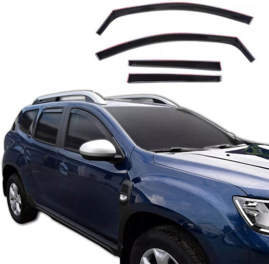 Carner Set of Windbreakers Front and Rear Car for Dacia Duster 2018-2023 4pcs