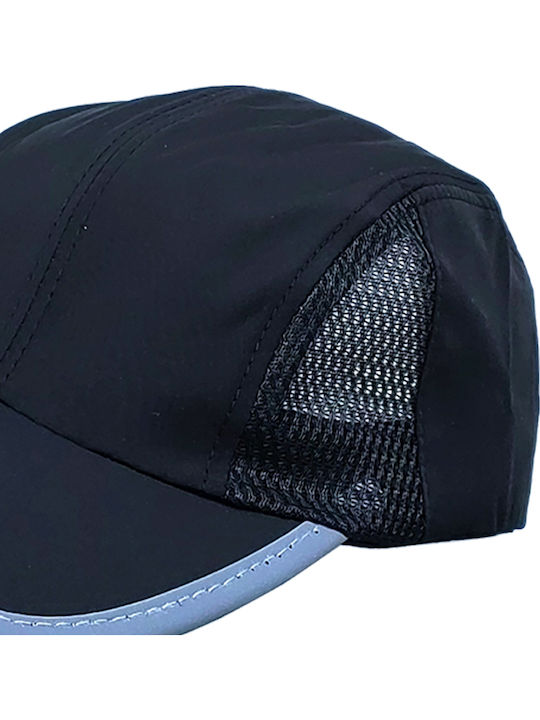 Καπέλο Τζόκεϊ Microfiber Fast Dry Ανδρικό Μαύρο Brims Trims