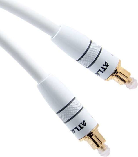 Atlas Cables Element Optical Optisches Audiokabel TOS männlich - TOS männlich Weiß 1m (10946-1)