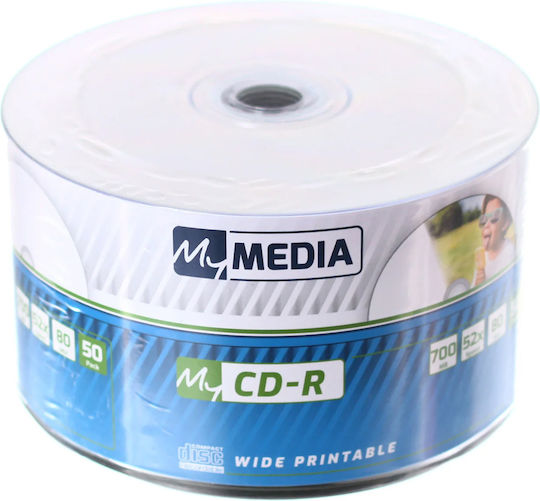 Verbatim Recordable CD-R 52x 700MB Cake Box 50pcs