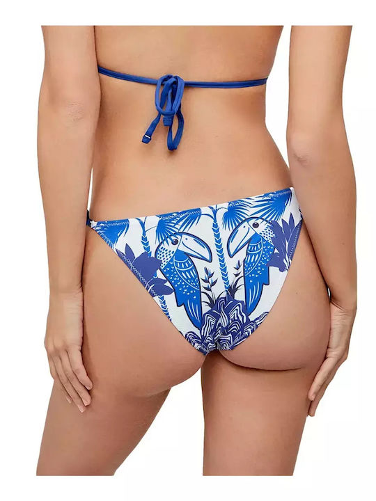 Slip Bikini Cu Dantelă Multicolor
