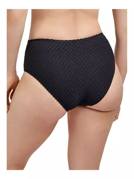 Bikini Slip Hohe Taille Black