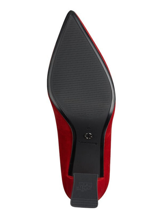 Leder Pumps Rot