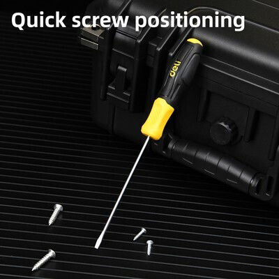 Deli Magnetic Screwdriver Straight Size 5x100mm